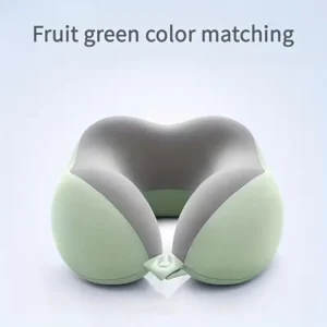 URETICI TRAVEL NECK PILLOW-LIGHT GREEN & GRAY
