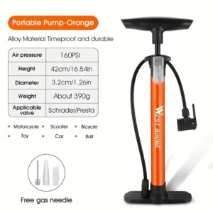WEST BIKING 160PSI HIGH PRESSURE AIR PUMP SET
