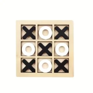 WOODEN XOX TIC TAC GAME BOARD SET
