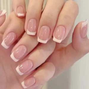 24pcs Nails Nude Color