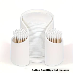 PLASTIC DOUBLE-COMPARTMENT COSMETICS ORGANIZER